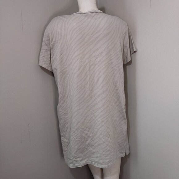 SMASH + TESS Sahara Tiger Everyday T-Shirt Dress L Made In Canada S+T - Picture 4 of 10